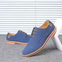 2021 spring suede leather men shoes oxford casual shoes classic sneakers comfortable footwear dress shoes large size 38 48 flats