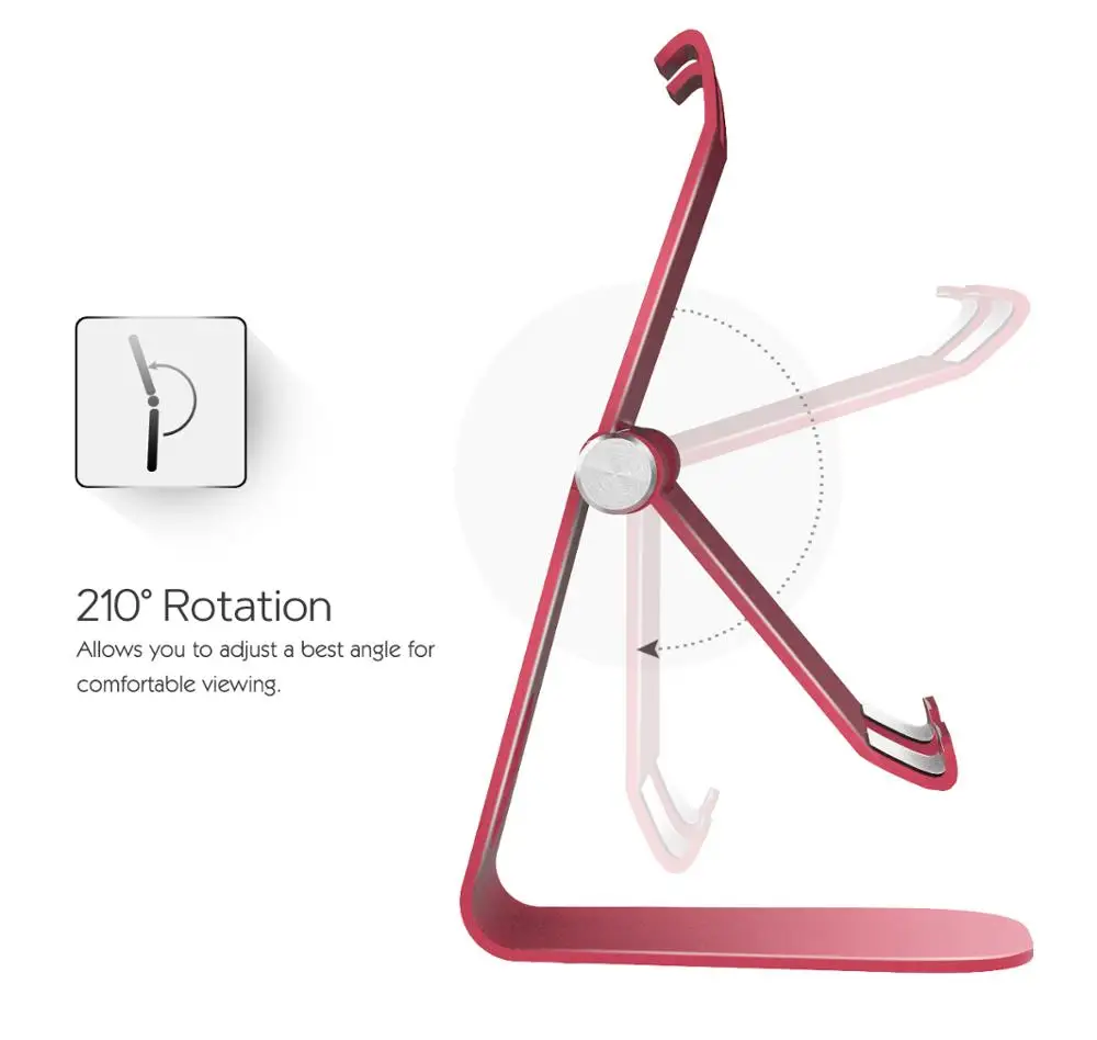 Подставка для планшета MoKo многофункциональный вращающийся алюминиевый