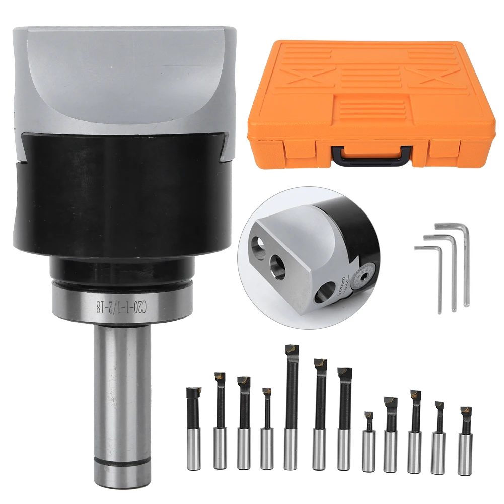 C20 F1 18 12Pcs 75 мм набор расточных головок 40CR CNC фрезерный инструментов для