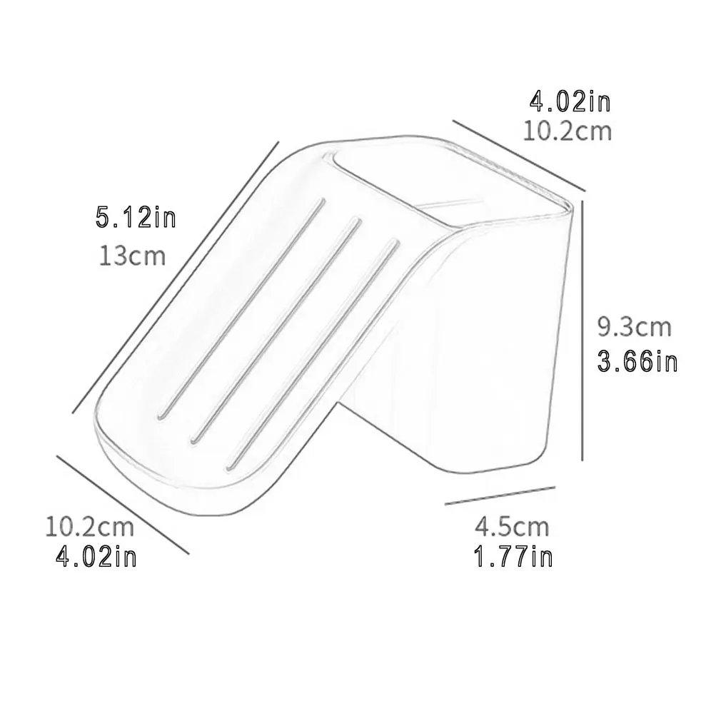 

1Pcs Soap Holder Soap Box Sucker Bathroom Shower Soap Dish Wall Mounted Self Adhesive Soap Organizer for Home Bath Accessories