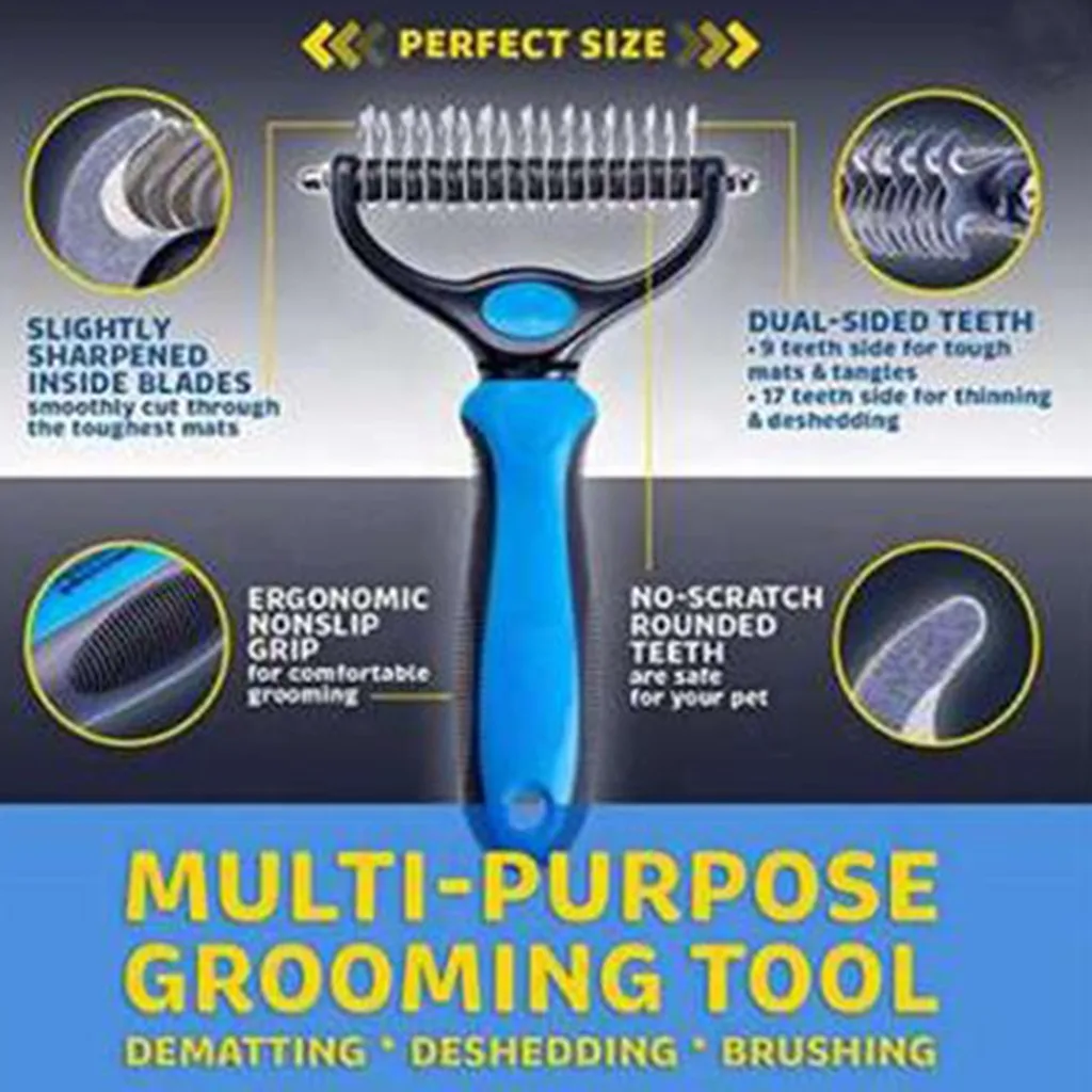 

Dog Cleaner Knot-Removing Comb Quick Knot-opening Remove Floating Hair Pet Dog Cat Puppy Kitten Grooming Tools Massage Brushes