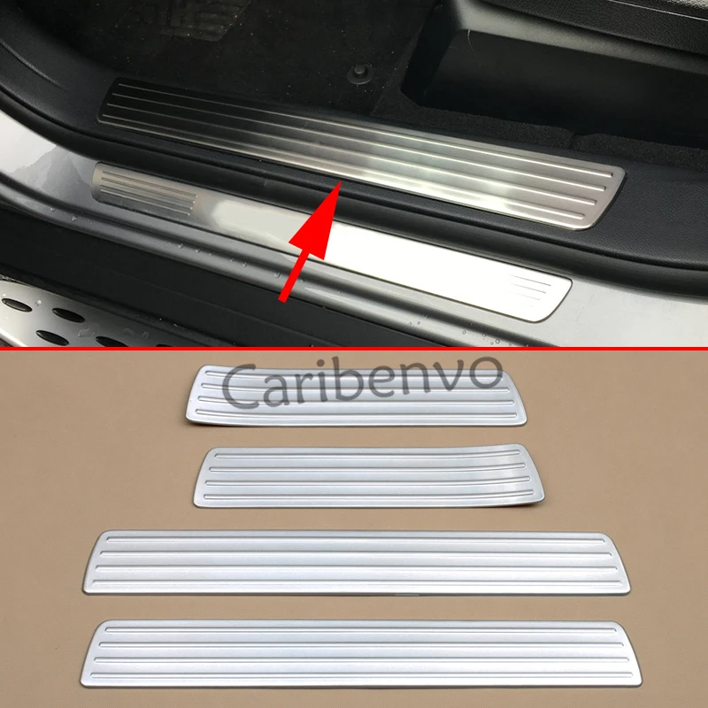 Защитная Накладка на порог автомобиля из нержавеющей стали 4 шт. для Mercedes Benz GLE Wagon