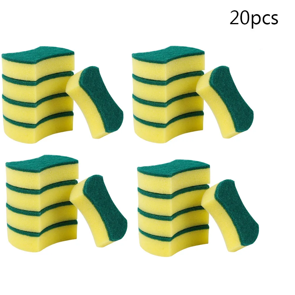 20pcs 30 шт. губка для мытья посуды Кухня нано-наждак волшебная губка для кухни горшок ржавчины фокусное губка набор для удаления чистящих губки-щетки - Цвет: 20pcs