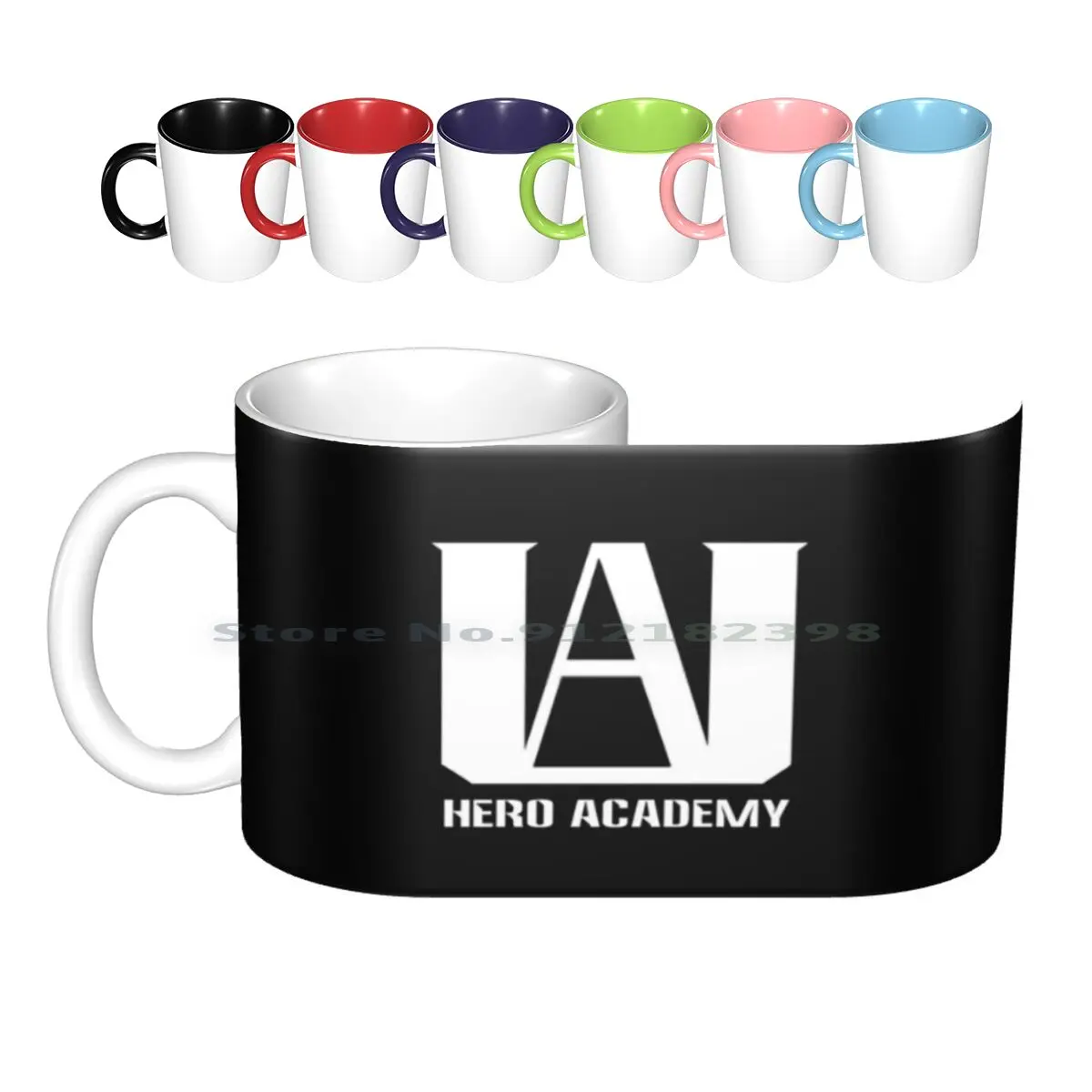 

U.a. Hero Academy Logo-( , Boku No Hero Academia , Bnha ) Ceramic Mugs Coffee Cups Milk Tea Mug Ua U A High Hero Academy My