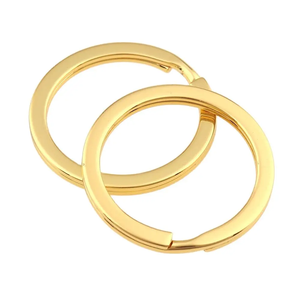 10 шт. золотой брелок 25 мм Металлические разрезные кольца фурнитура открытые