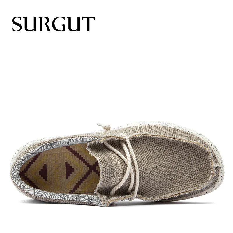 Мужские парусиновые туфли SURGUT темно-синие повседневные для вождения мягкие