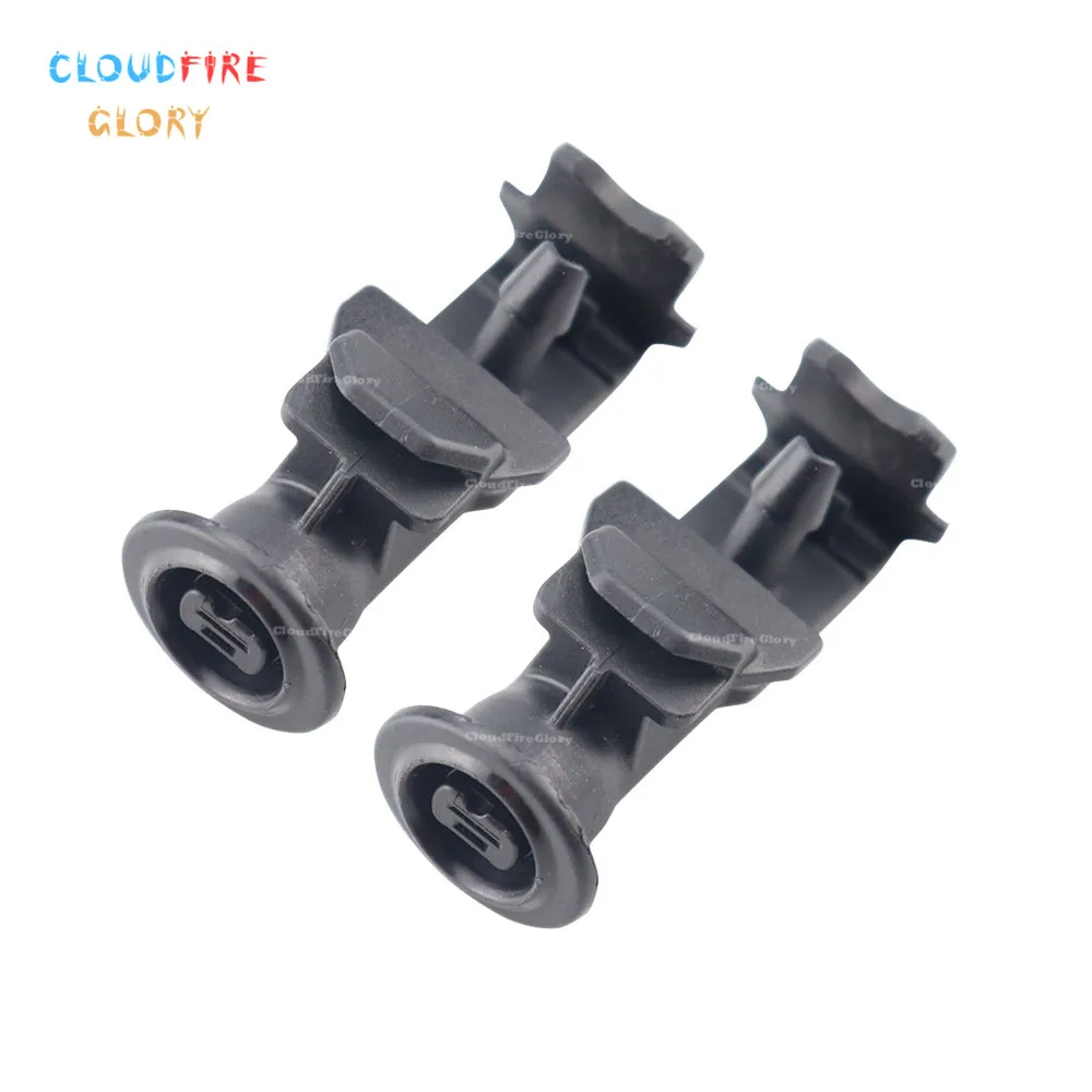 Форсунка омывателя лобового стекла CloudFireGlory 2 шт. черная подходит для Ssangyong Korando C New