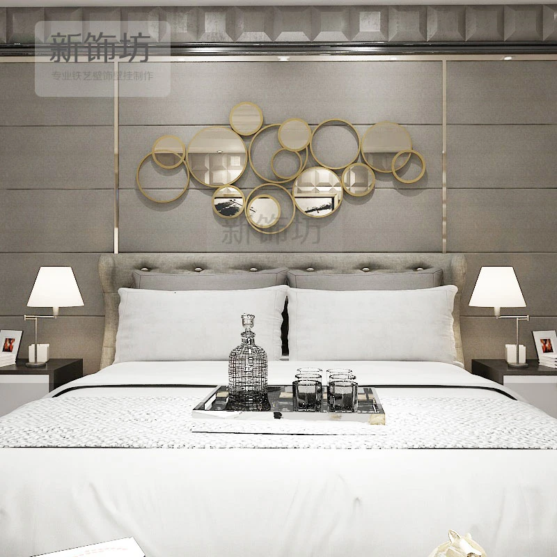 

European Style Wall Decoration Sitting Room Sofa Background Wall hanging Decorative Hotel Metope Wall mounted Metal Iron Art