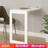 Dining Table Wall-mounted Table Folding Small Desks Rotating Telescopic Invisible Desk dining room Wall Shelf rack
