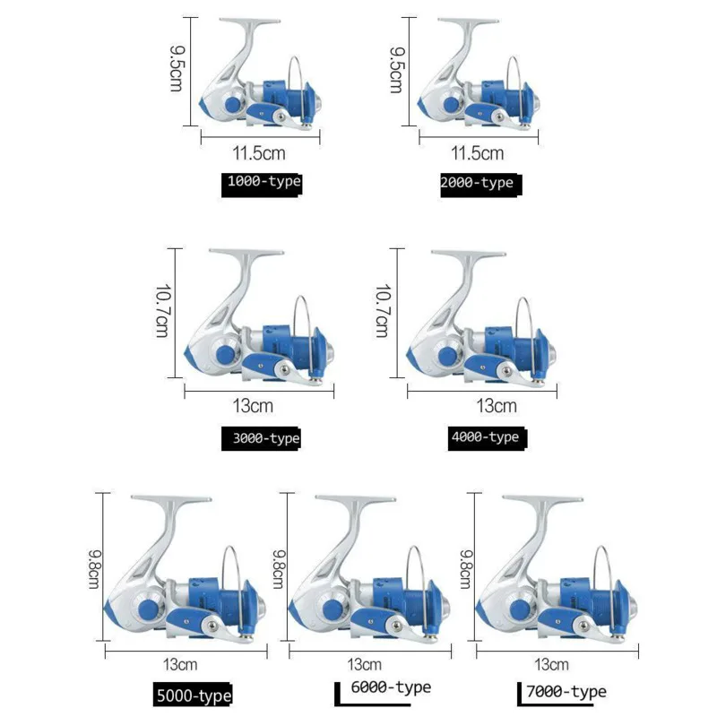 Спиннинг катушка спиннинга для морской рыбалки ABS ролик лескоукладчика