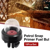 10pcs petrol snap in primer bulb fuel pump bulbs black logging saw oil bubble for chainsaws blowers trimmer chainsaw carburetor