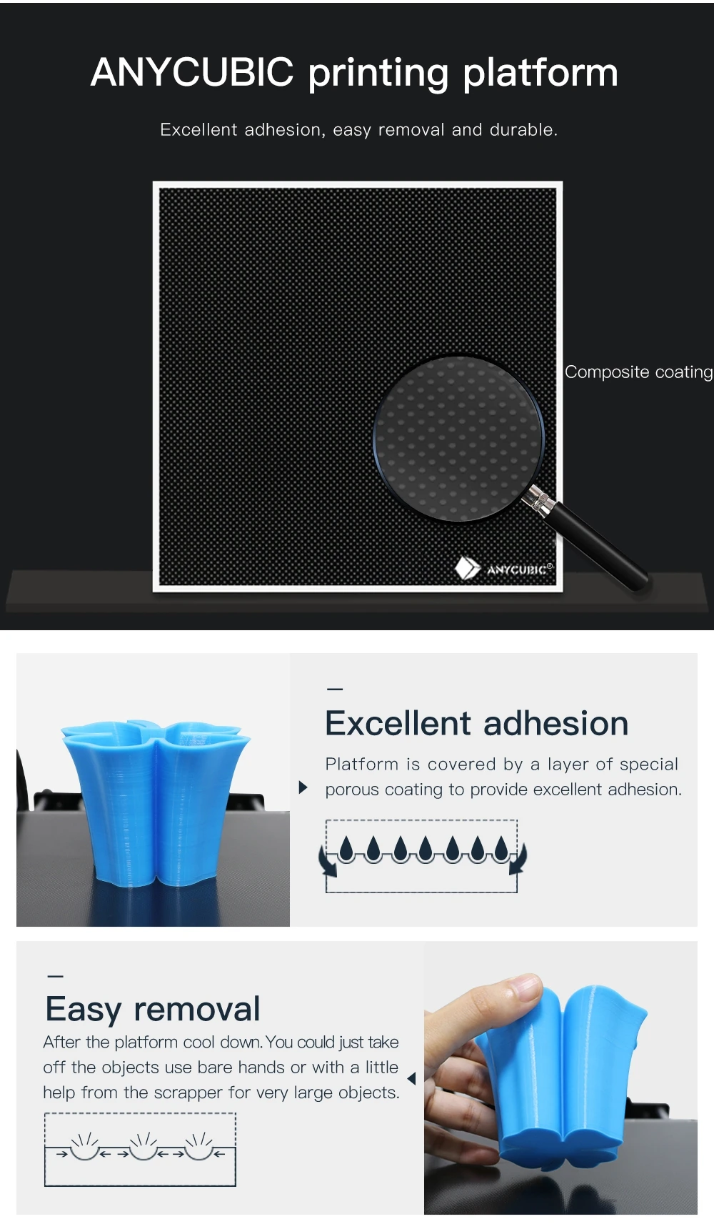 ANYCUBIC 3d принтер мега-S обновления I3 Мега огромный объем сборки 3d принтер металлический каркас Ultrabase 3d принтер impressora 3d Друкер