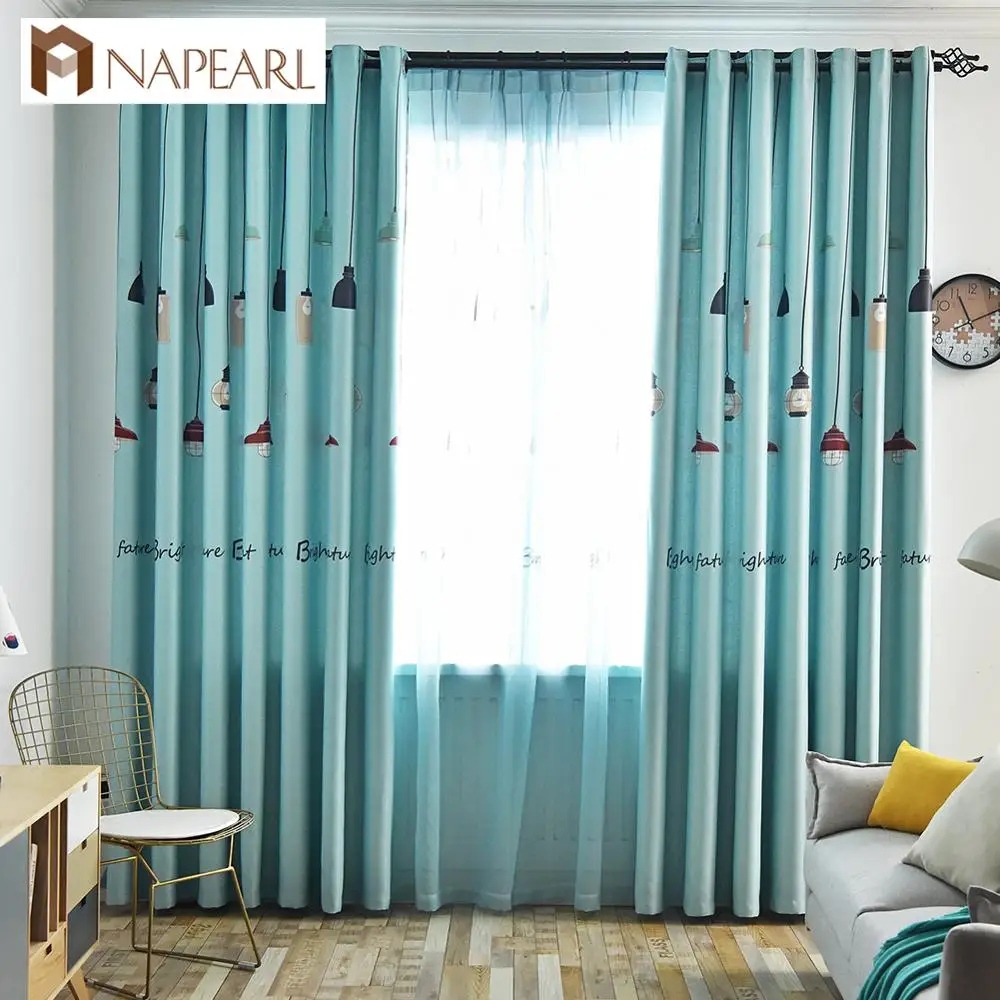 1 предмет современный дизайн лампочка с рисунком занавески для гостиной окна