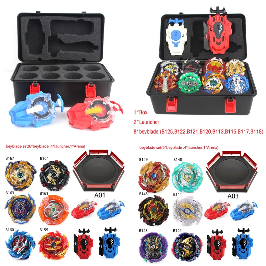 Новый детский комплект с топом на пусковые установки Beyblade игрушки Toupie