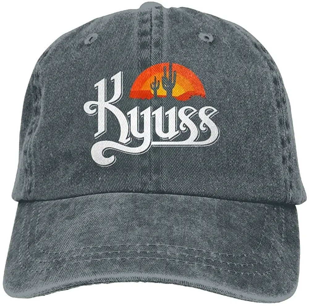 

Ulongpoq Unisex Kyuss Cotton Baseball Cap Washed Dyed Ball Dad Hats Adjustable Asphalt Black
