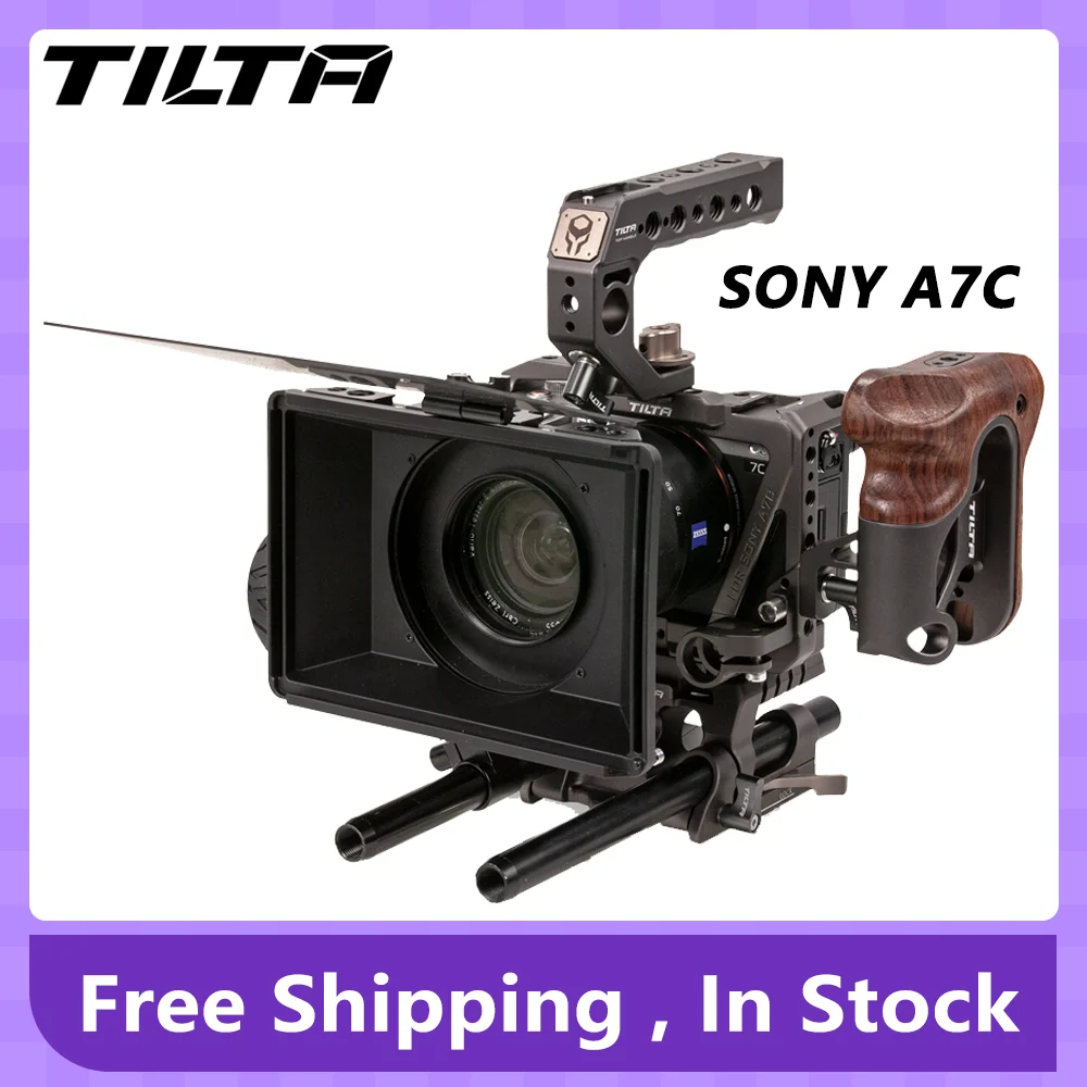 

TILTA SONY A7C фотокамера с полным корпусом для Sony A7C деревянная ручка комплект TILTA SONY A7C