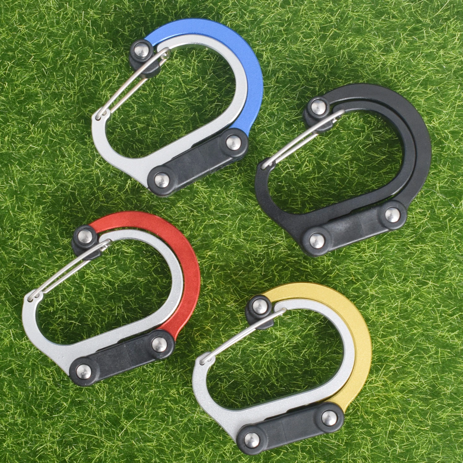 

Travel Backpack Out Hybrid Gear Clip Carabiner Rotating Hook Clip Non-Locking Strong Clips for Camping Fishing Hiking