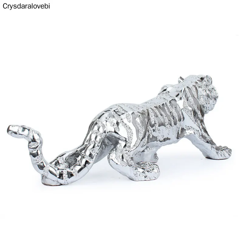 Современная Абстрактная Золотая Пантера скульптура Геометрическая Смола статуя