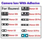 Стеклянный объектив задней камеры 10 шт.лот для Huawei Honor 9X V20 20i 20s 10 20 30 Pro Lite 10i 30s с клейкими деталями
