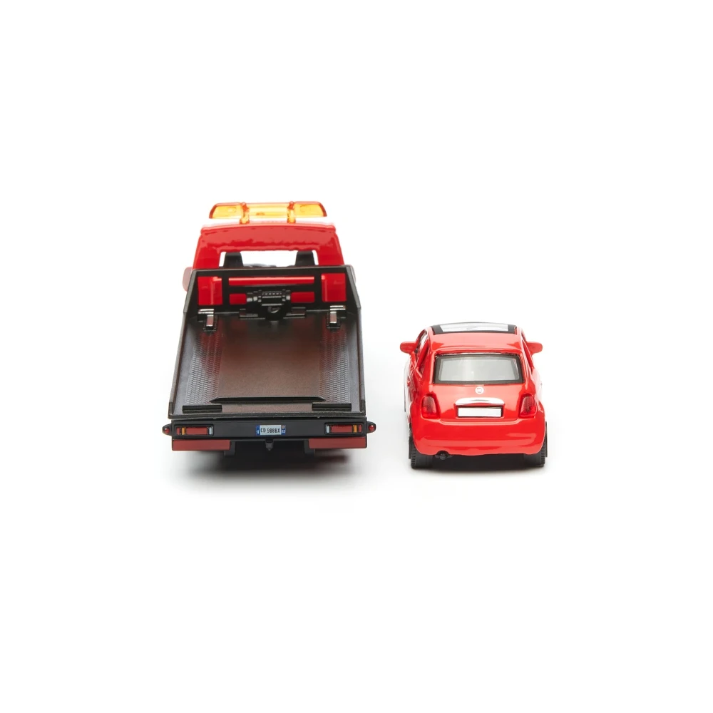 Коллекционная машинка Bburago-эвакуатор 18-31400/5 1:43 Street Fire Flatbed Transport красный | Игрушки и
