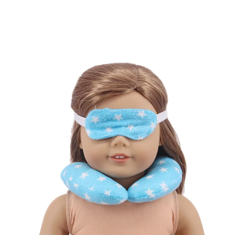 Набор из двух предметов u-образные подушки очки для сна рисунок шесть размеров 18