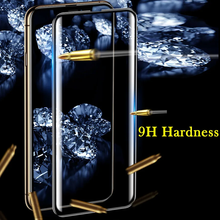 Защитное стекло закаленное на весь экран для Samsung Galaxy S8 S9 Plus S8Plus S9Plus|Защитные