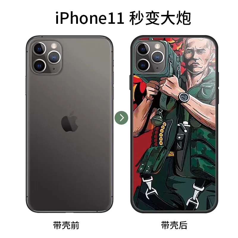 Для iphone 11 Pro Max X XS XSMax XR Schwarzenegger arliel Rocket напечатанное стекло высокой четкости чехол