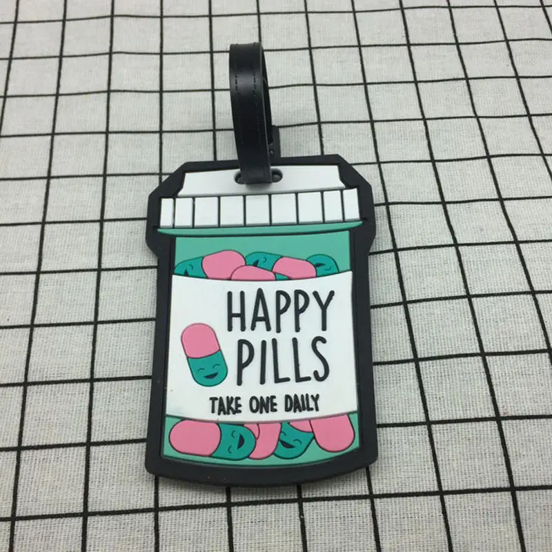 Креативные аксессуары для путешествий бирка багажа мультяшный силикагелевый