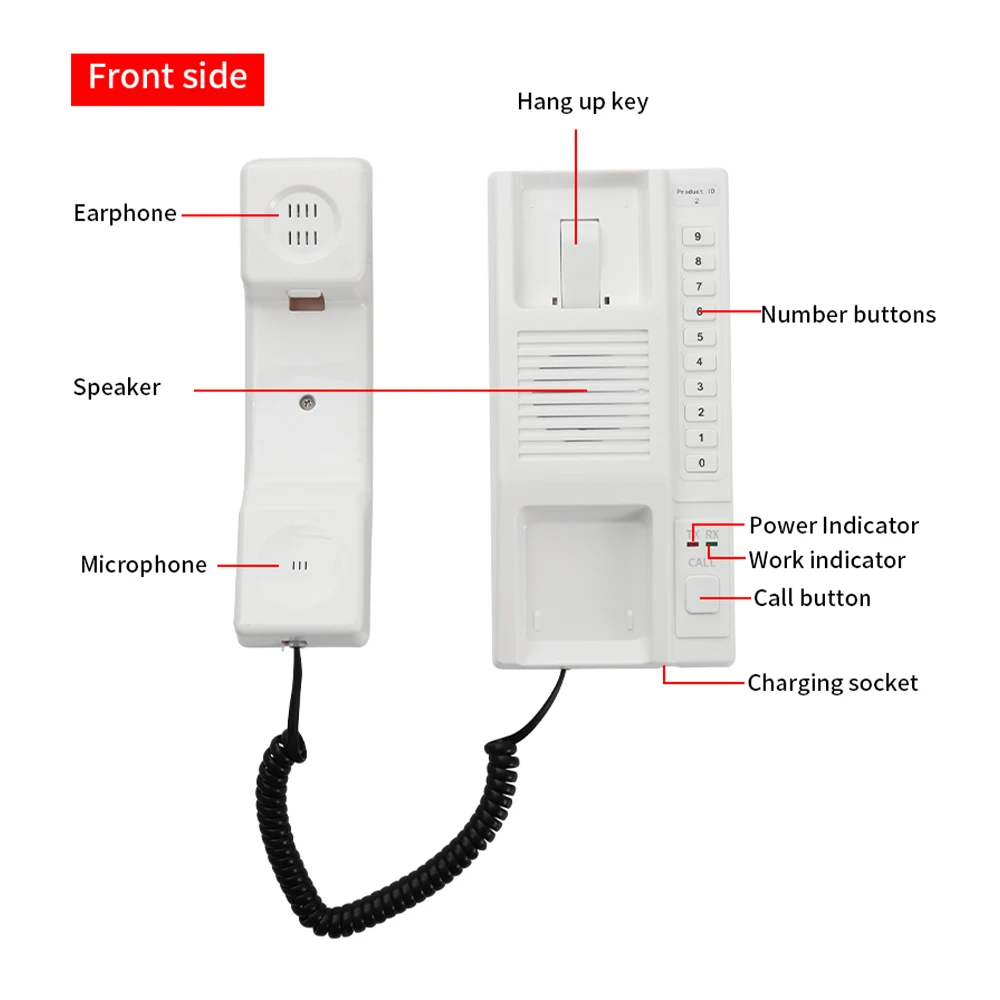 jeatone wireless intercom system secure interphone handsets expandable for warehouse office interphone maison home phone voip free global shipping