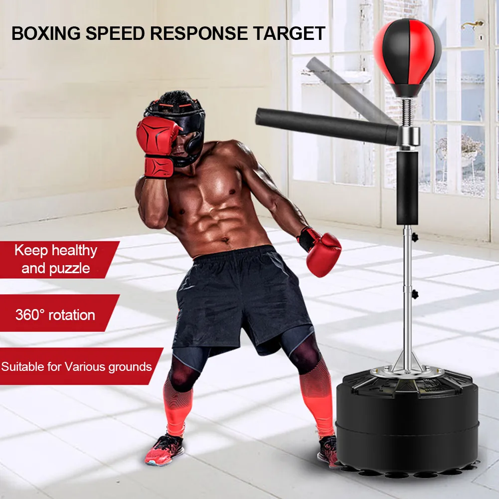 

Boxing Speed Response Target High-quality Durable Adjustable Height Training Boxing Ball Professional Heavy Stand Punching Bag