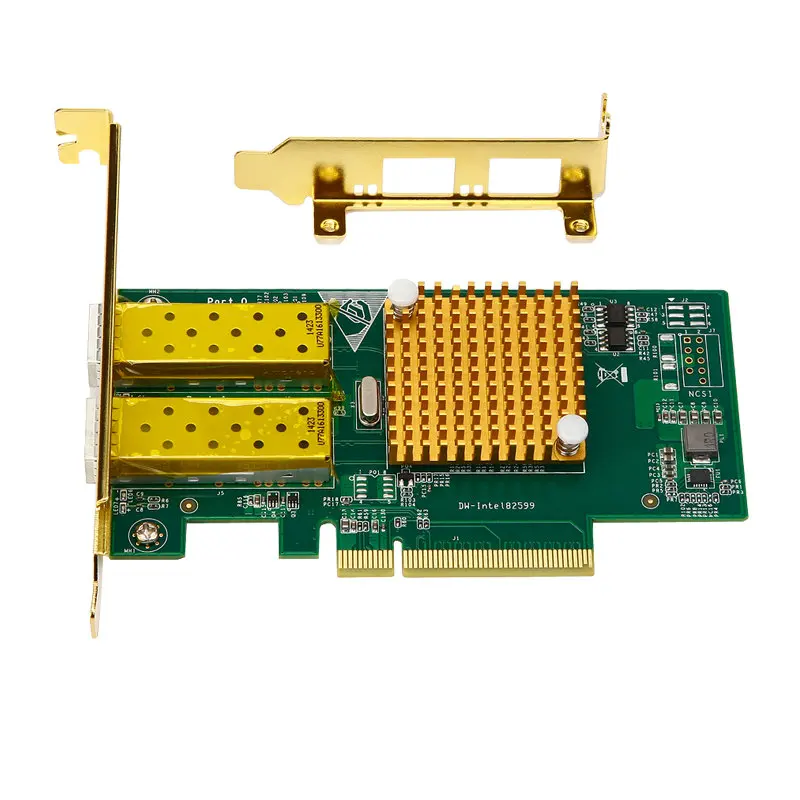Pci express FCoE Intel 82599/X520 PCIe x8 10 Gigabit Ethernet Сетевая оптическая Lan Карта с двойным SFP + порт