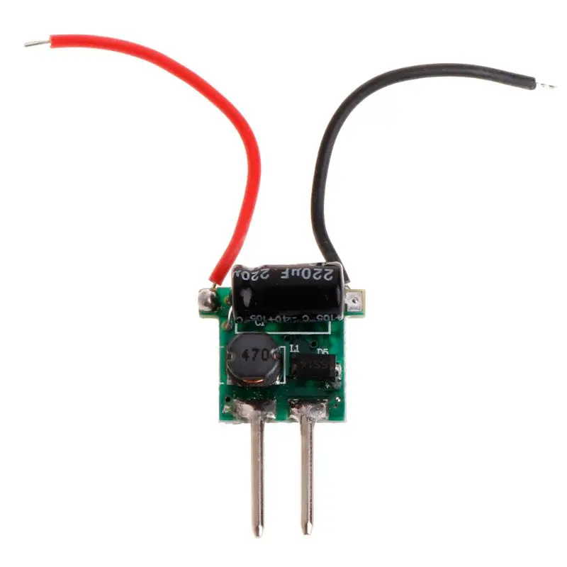 1-3 Вт низкое напряжение питания светодиодный драйвер постоянного тока 300мА AC 85-265