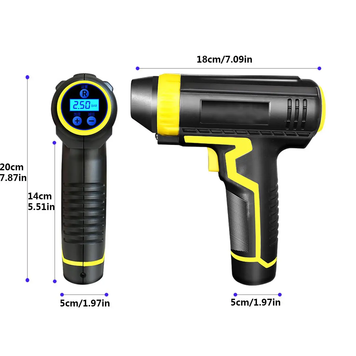 melhor Digital Led Inteligente Carro Compressor De Ar Bomba Portátil Portátil Handheld Carro Pneu Inflator Bomba De Ar Elétrica 150 Psi Ferramenta Reparo Acessórios