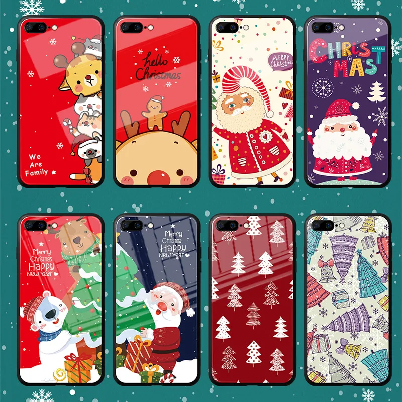 

Christmas and New Year glass phone case cases for xiaomi redmi k40 pro