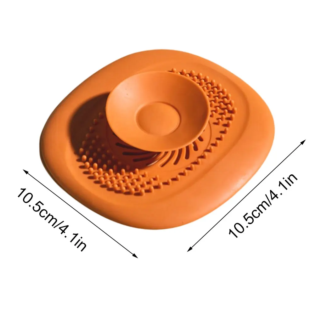 

Silicone Floor Drain Hair Catcher Bathroom Shower Strainer Sink Filter Shower Hair Stopper Bath Kitchen Anti Clogging 4PCS