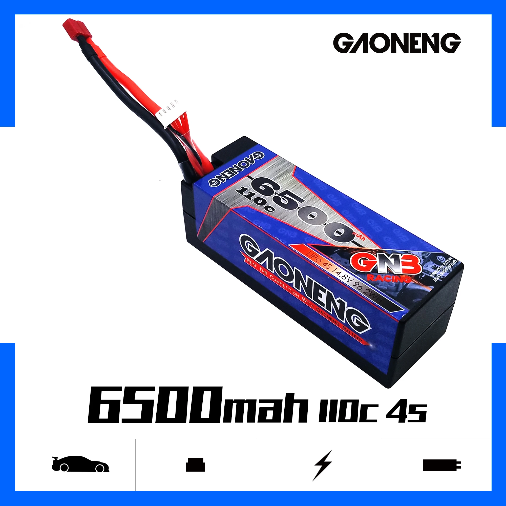 Аккумулятор Gaoneng GNB 6500 мАч 14 8 в 1/8 C/1/10 c|Детали и аксессуары| |