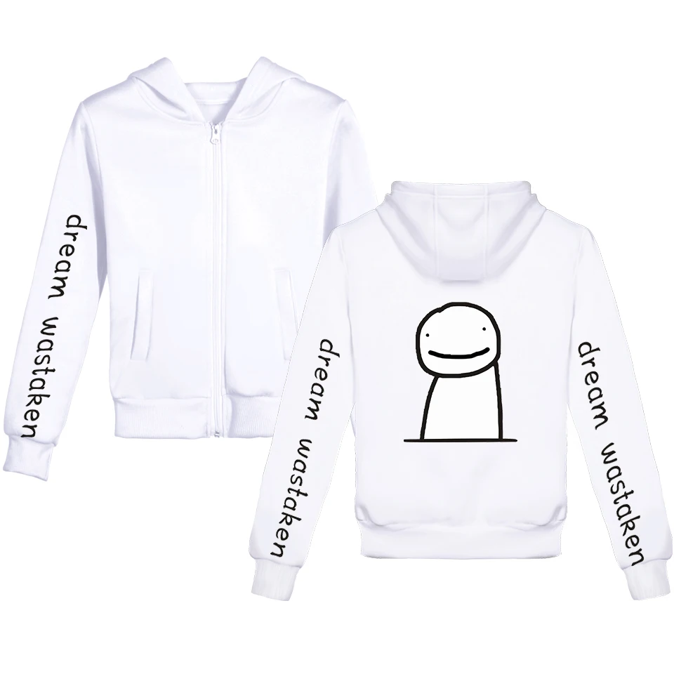 

Худи на молнии Dreamwastaken, спортивный костюм, пуловер для девочек и мальчиков, уличная одежда в стиле Харадзюку, модная одежда, куртка на молнии,...