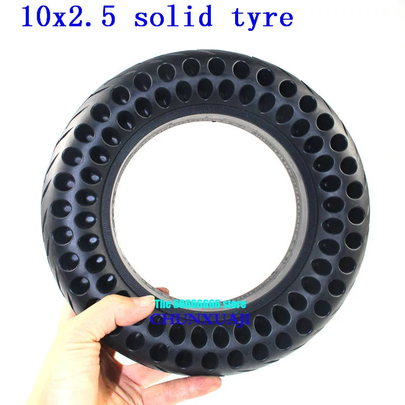 10 inch10x2.50 10x2 25 сотовые твердые шины подходит для электрического скутера