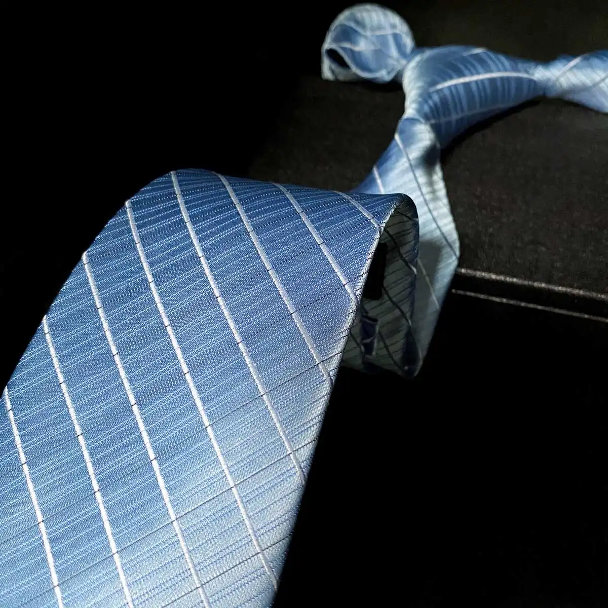 F3 светильник синий Checkes Для Мужчин's набор галстуков Бизнес шелковые галстуки