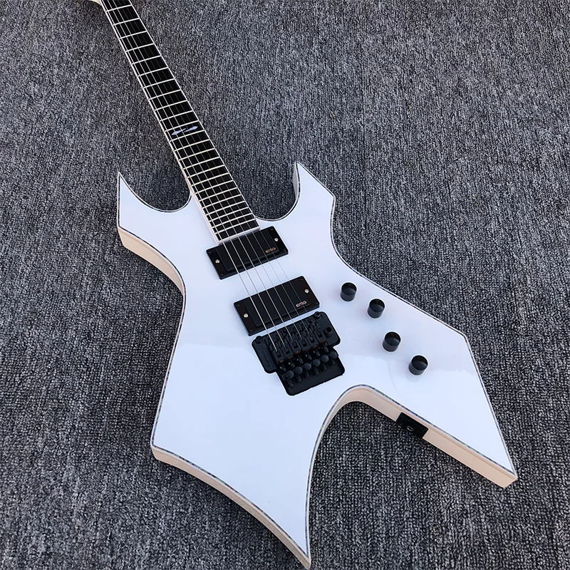 2019 Высококачественная электрическая гитара Floyd rose белая бесплатная