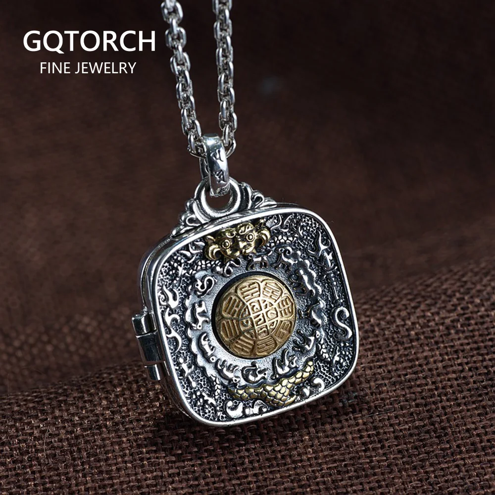 925 пробы ювелирные изделия серебряного Будды подвеска мантра с шестью словами Ом