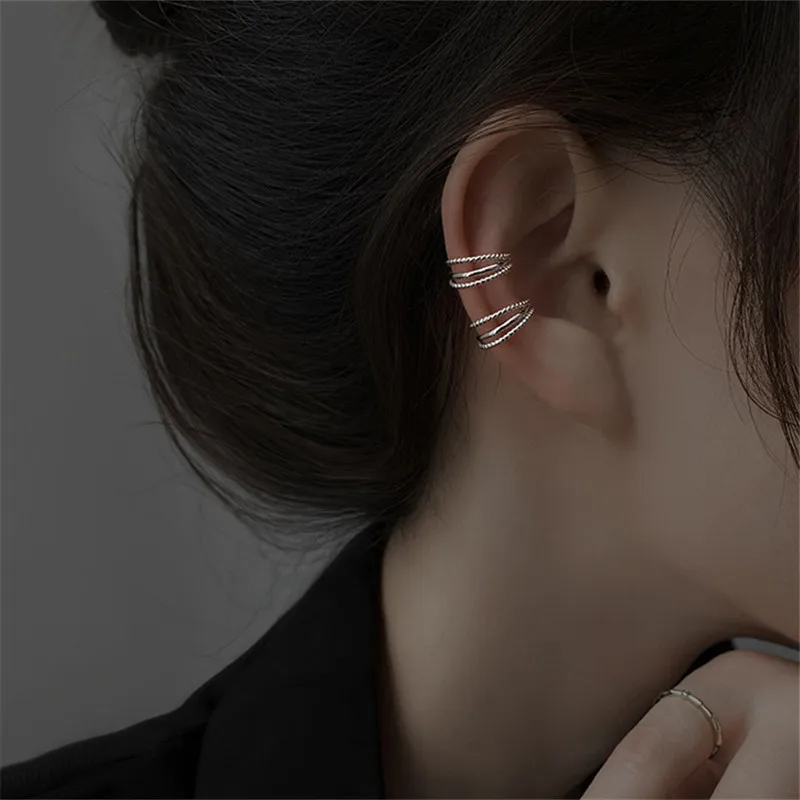 

Серьги-клипсы женские из серебра 925 пробы без пирсинвечерние, 1 шт.