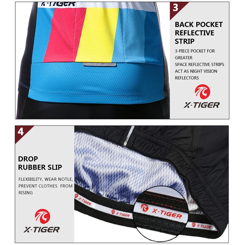 

X-Tiger Winter Cycling Jerseys Long Sleeve Bicycle Cycling Clothing Maillot Ropa Man Thermal Fleece Bike Wears