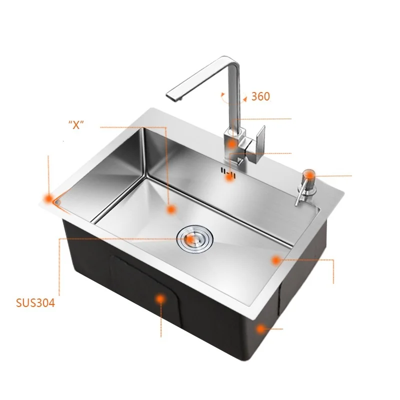 Evier Waschbecken портативный Keuken Gootsteen Inox Lavello Cucina кухня Pia Cozinha De Cocina Fregadero Lavabo раковина