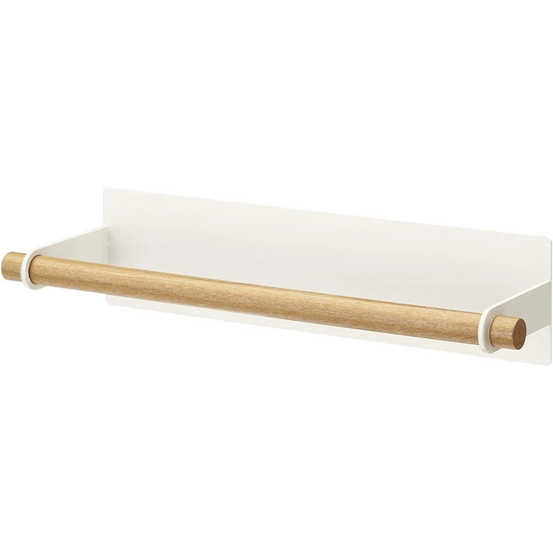 

Kitchen Simple Paper Towel Rack Perforated Magnetic Wall Hanging Rag Rack Towel Roll Paper Holder Toilet Paper,2 Pcs