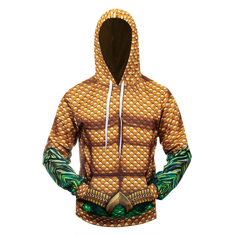 Мужские толстовки с капюшоном 3D принтом аниме повседневные пальто