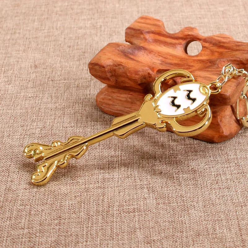 

High Quality Hot Sale New Fashion Fairy Tail Zodiac Star Spirit Magician Summons Key Twelve Constellation Keychain Accessorie