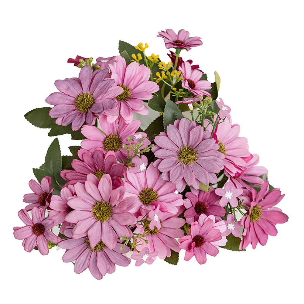 Gerbera искусственная Цветочная подделка цветок шелковая ткань маленький гостиная