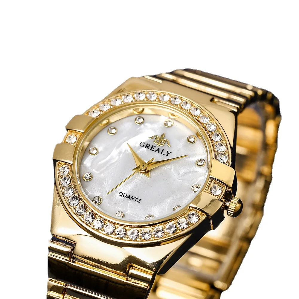 

5pcs Set Women Watches Set Fashion Women's Luxury Analog Quartz WristWatch Ladies Watch Bracelets Dress Golden Clock With Box