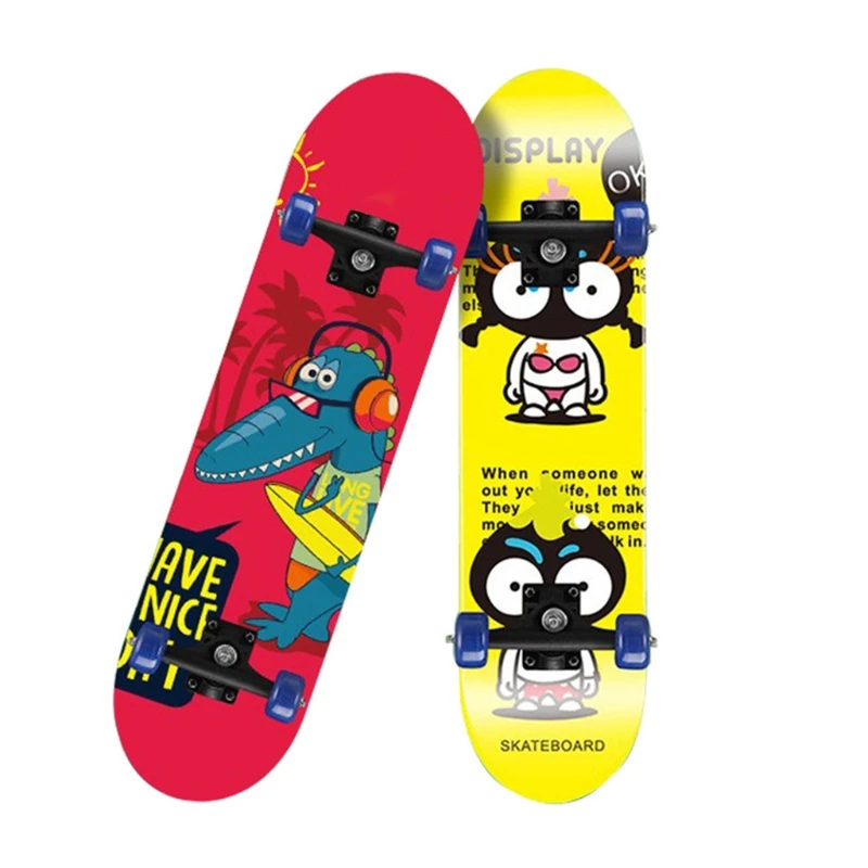 

Мультяшный скейтборд для детей, оборудование для обучения игровой площадки, наборы для вечеринок для детей, игры на открытом воздухе H9EF